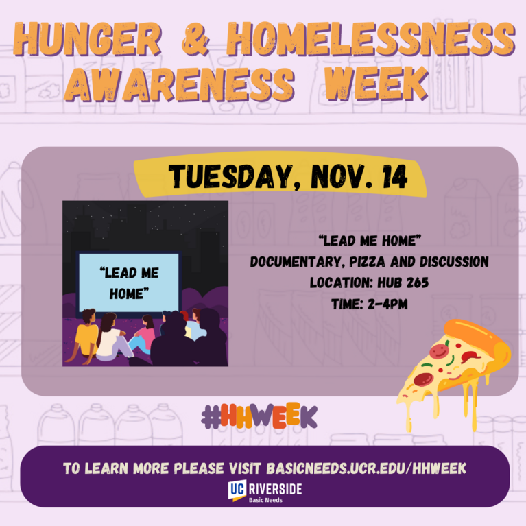 Hunger & Homelessness Awareness Week Basic Needs